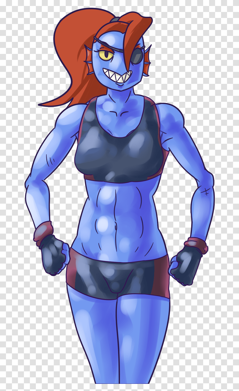 Undyne Exercises By Gonzaxjames22 Cartoon, Mammal, Animal, Wildlife, Graphics Transparent Png