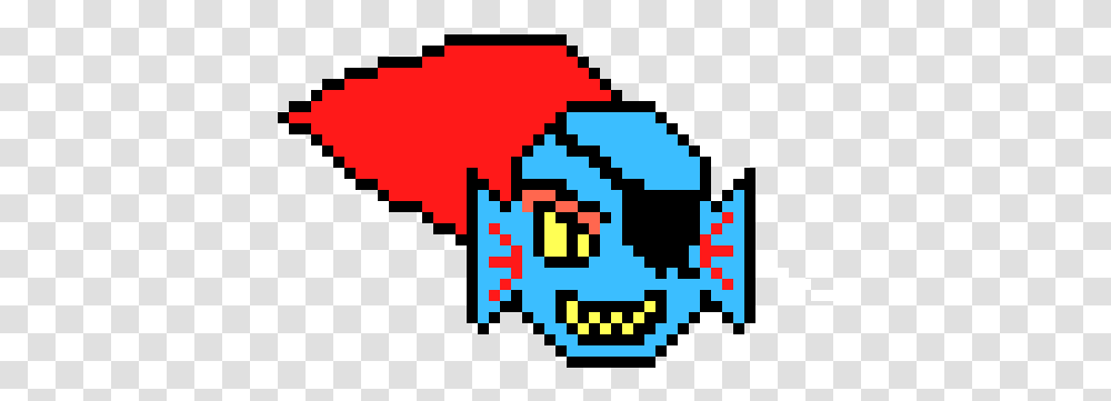 Undyne Face Minecraft Red Golden Apple, Pac Man Transparent Png