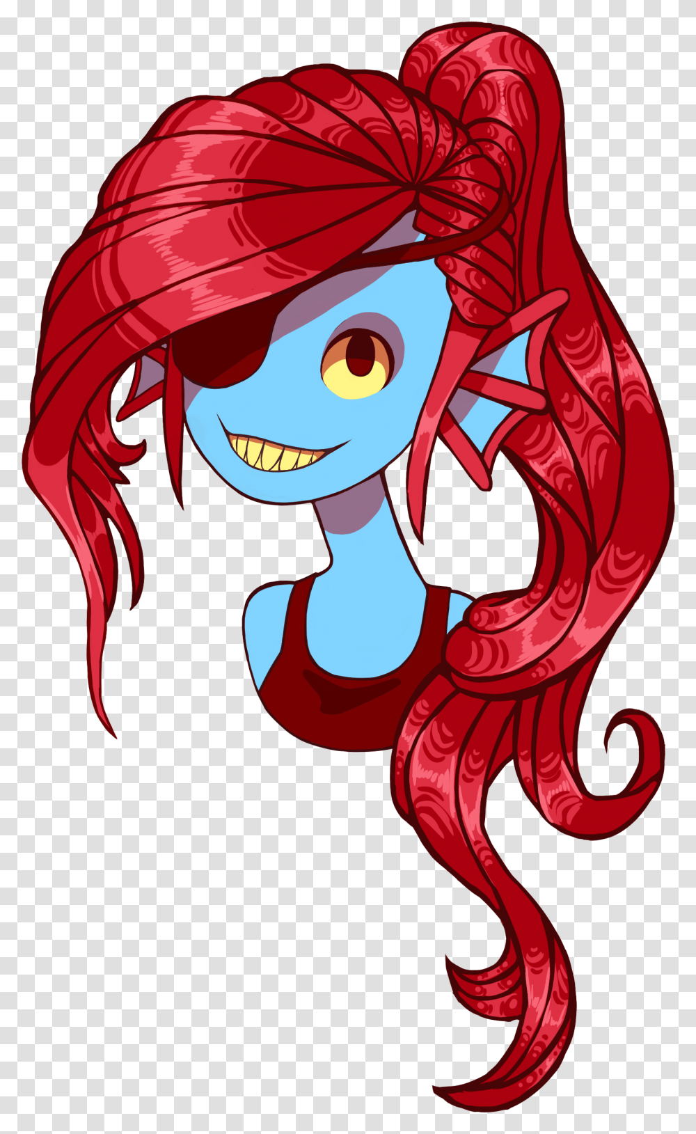 Undyne The Babe From Undertale Download Cartoon, Angry Birds Transparent Png