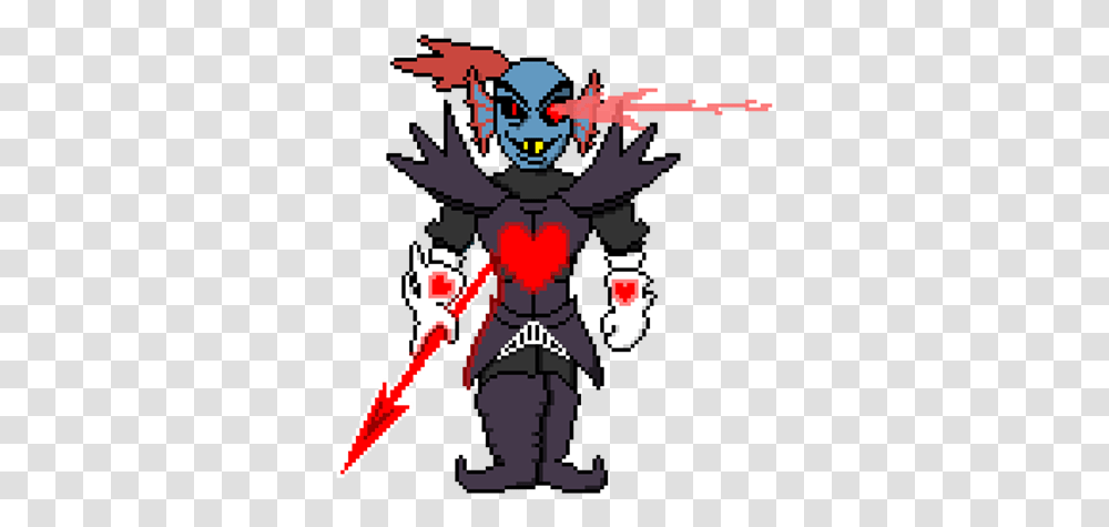 Undyne The Undying Soul Form Roblox Undyne The Undying Pixel Art Grid, Poster, Weapon, Symbol, Emblem Transparent Png