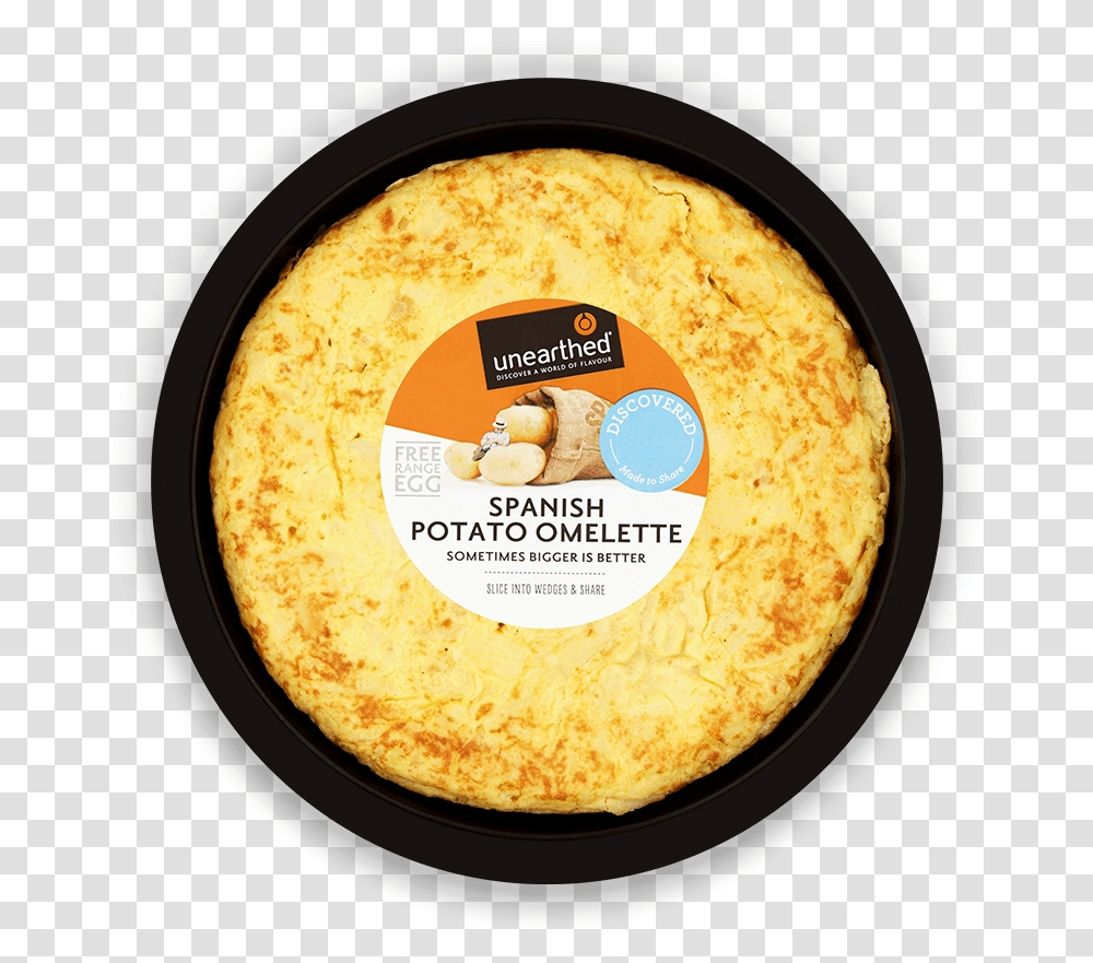 Unearthed Largespanishpotatoomelette Unearthed Pizza Cheese, Bread, Food, Pancake, Tortilla Transparent Png