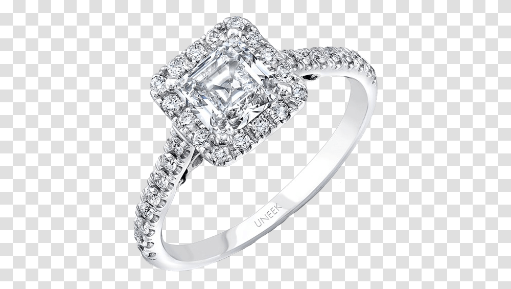 Uneek Fiorire Princess Cut Diamond Engagement Ring Princess Cut Square Halo, Accessories, Accessory, Gemstone, Jewelry Transparent Png