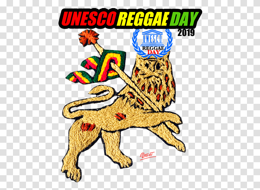 Unesco Reggae Day Fictional Character, Logo, Symbol, Trademark, Poster Transparent Png
