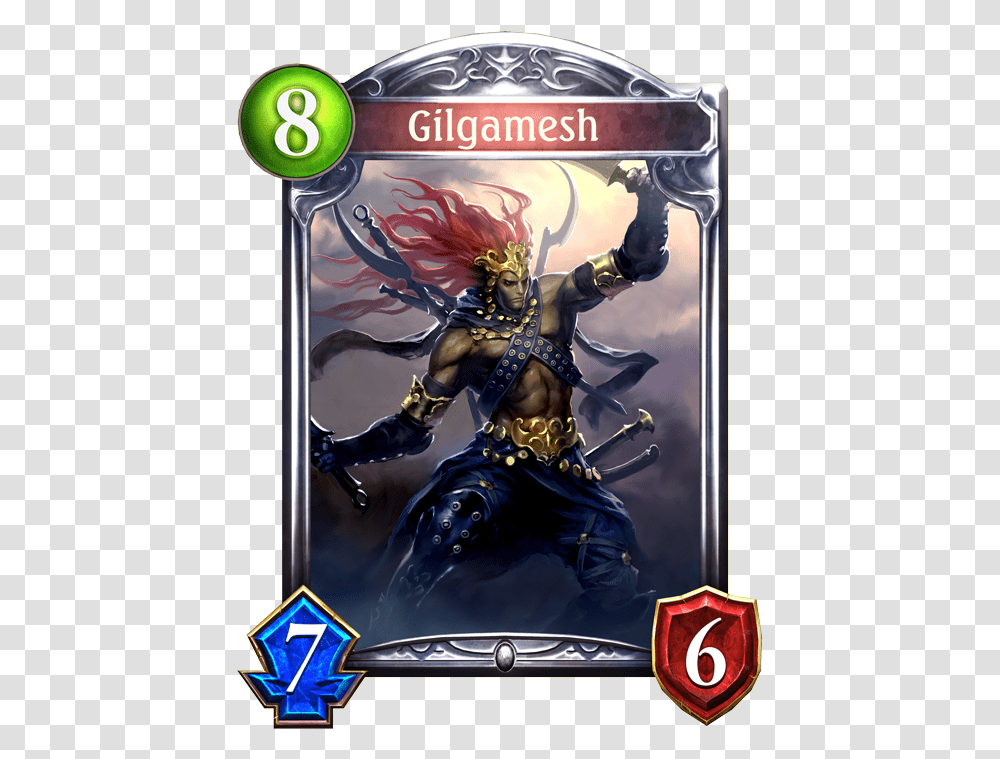 Unevolved Gilgamesh Evolved Gilgamesh Shadowverse Fate Stay Night Cards, Person, Poster, Ninja, Book Transparent Png