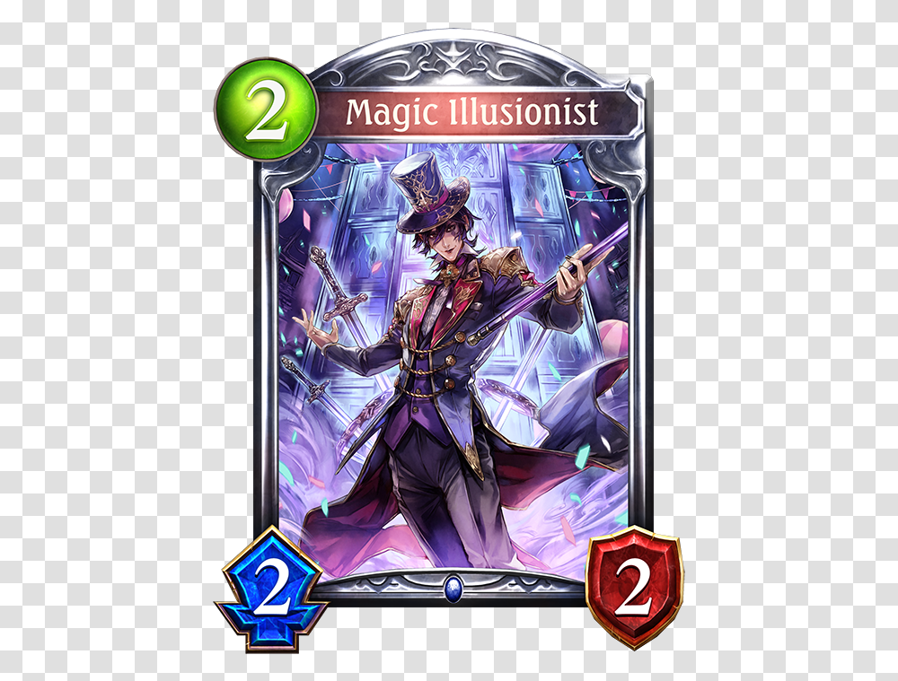 Unevolved Magic Illusionist Evolved Magic Illusionist Extreme Carrot Shadowverse, Person, Performer, Magician, Poster Transparent Png
