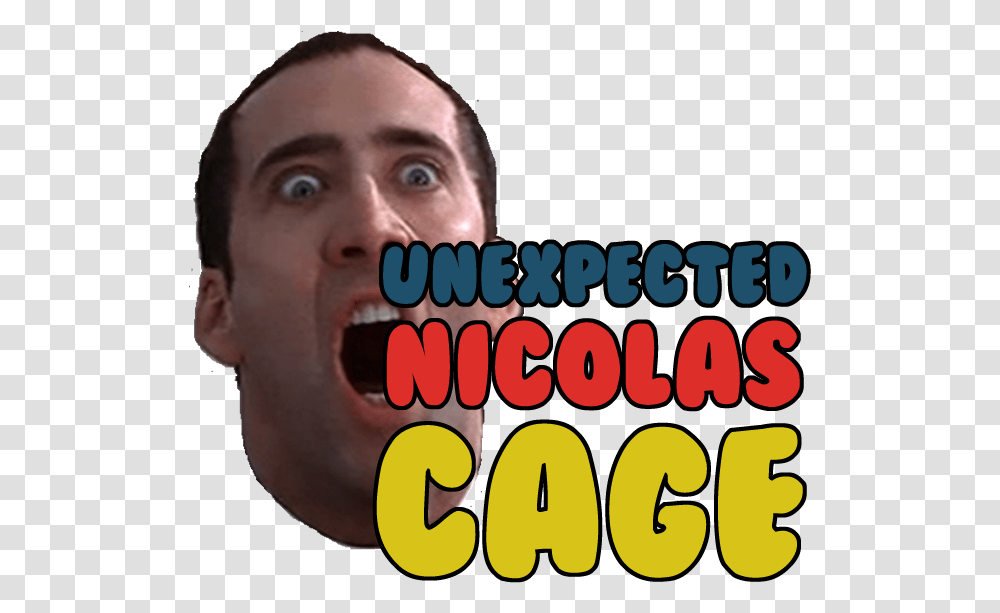 Unexpected Nicholas Cage Nicolas Cage Moar, Face, Person, Head Transparent Png