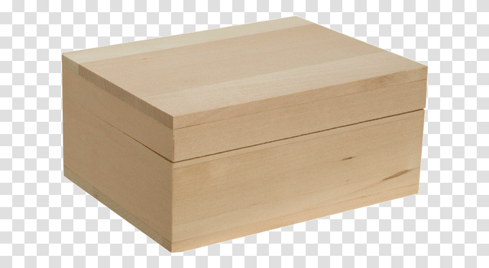 Unfinished Large Wood Box Self Locking Cardboard Box, Crate, Carton Transparent Png