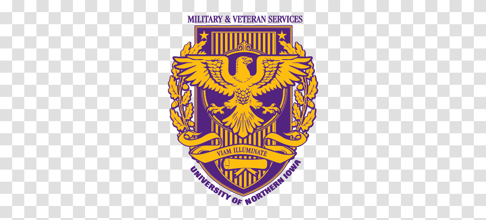 Uni Military And Veteran Student Services LogoClass Emblem, Trademark, Badge, Poster Transparent Png
