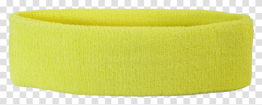 Unicolor Yellow Headband Sweatband Bracelet, Rug, Foam Transparent Png