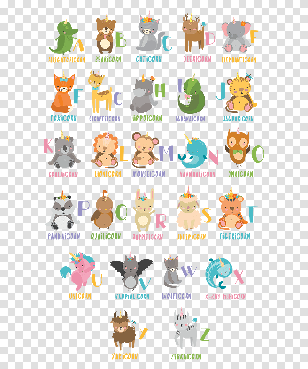 Unicorn Alphabet, Toy, Hand Transparent Png