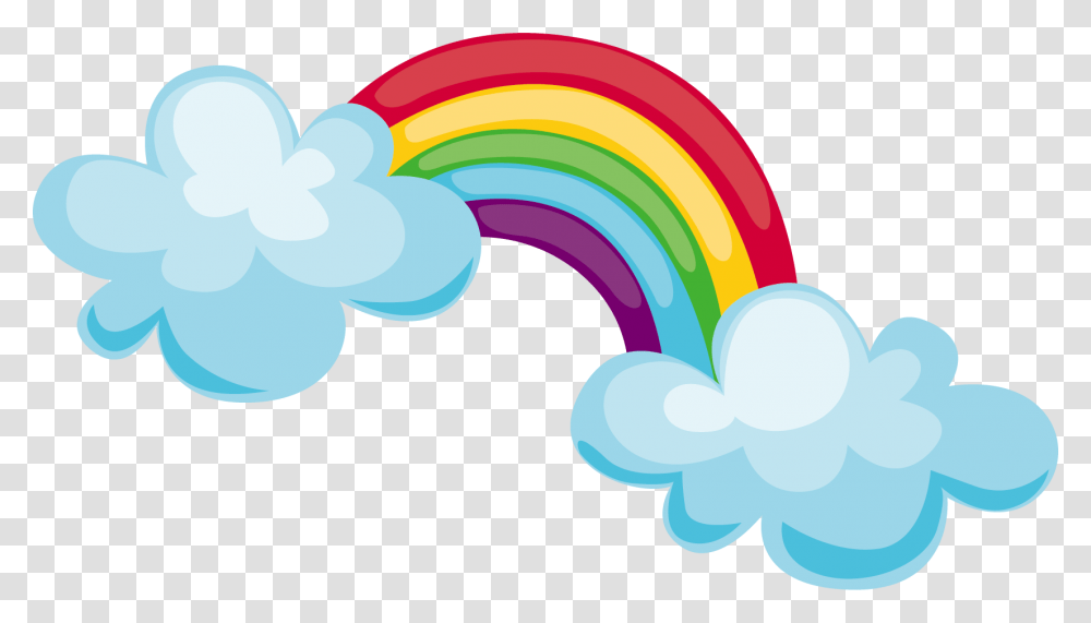 Unicorn Art Rainbow My Little Rainbow And Clouds Vector, Graphics, Floral Design, Pattern, Hammer Transparent Png