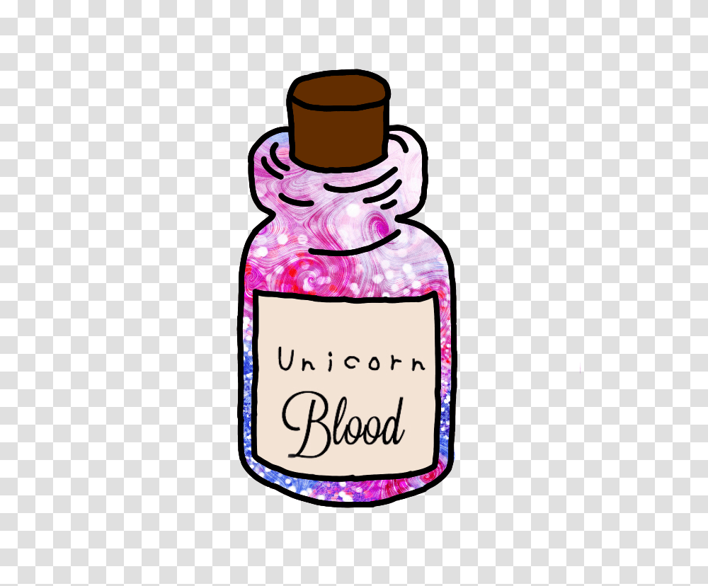 Unicorn Blood Sticker Tumblr Asthetic Aesthetic Aes, Bottle, Plant, Cosmetics, Wedding Cake Transparent Png