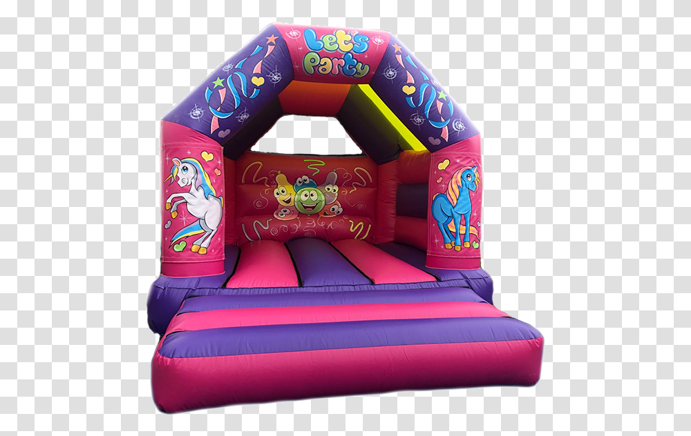 Unicorn Bouncy Castle Inflatable, Couch, Furniture Transparent Png
