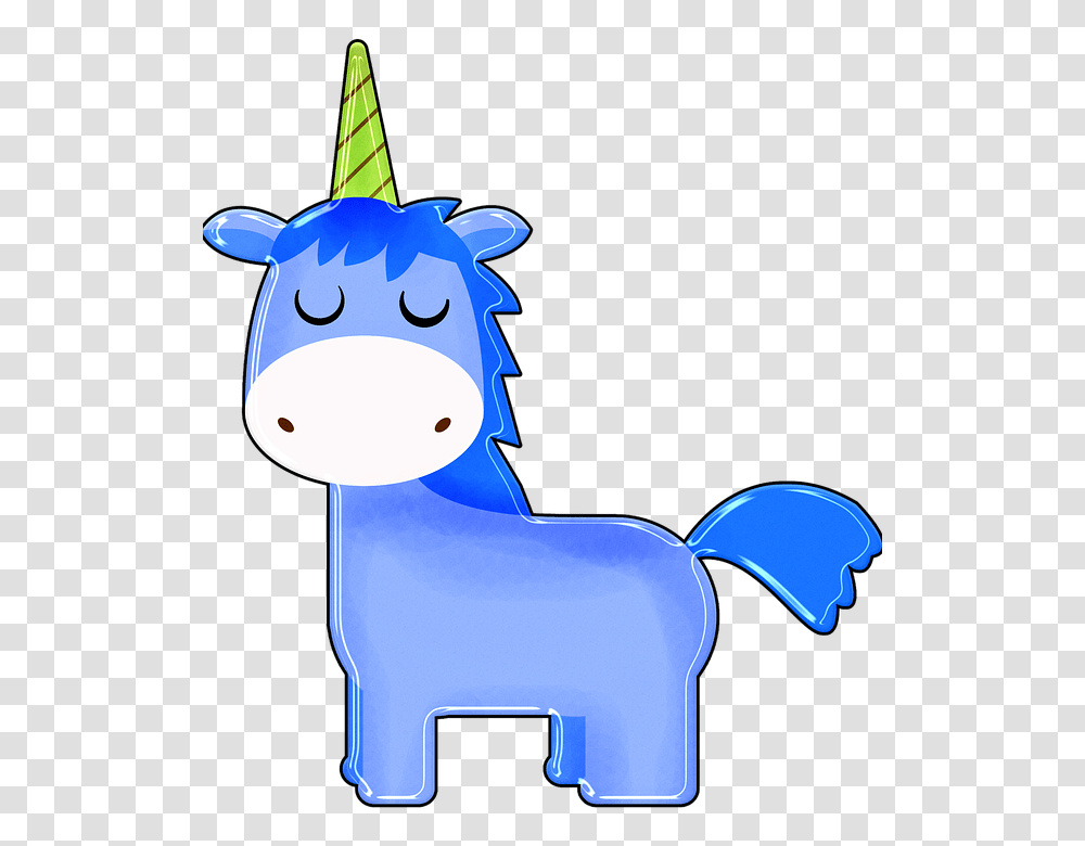 Unicorn Cartoon Blue Boy Unicorn Happy Colorful Blue Unicorn Clip Art, Animal, Mammal Transparent Png