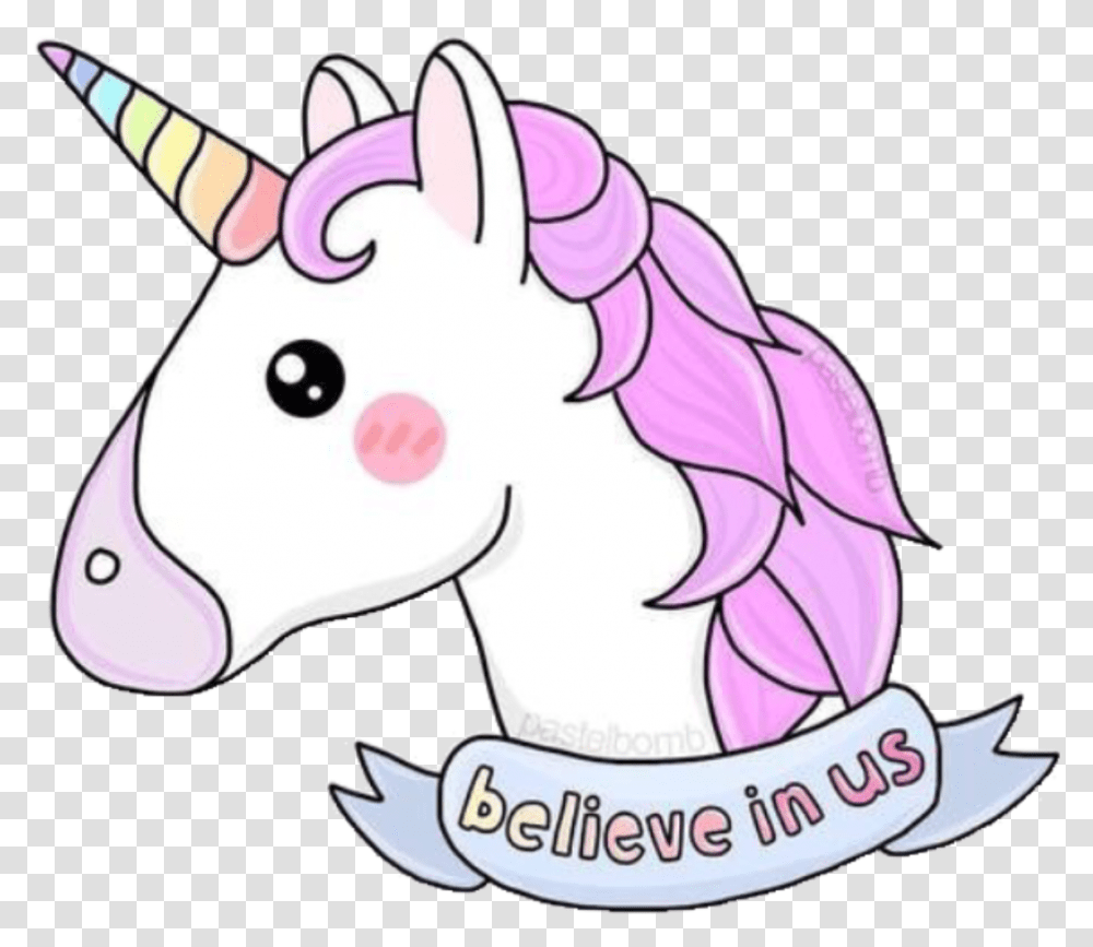 Unicorn Clipart Emoji Unicorn Believe In Us, Mammal, Animal, Wildlife, Zebra Transparent Png