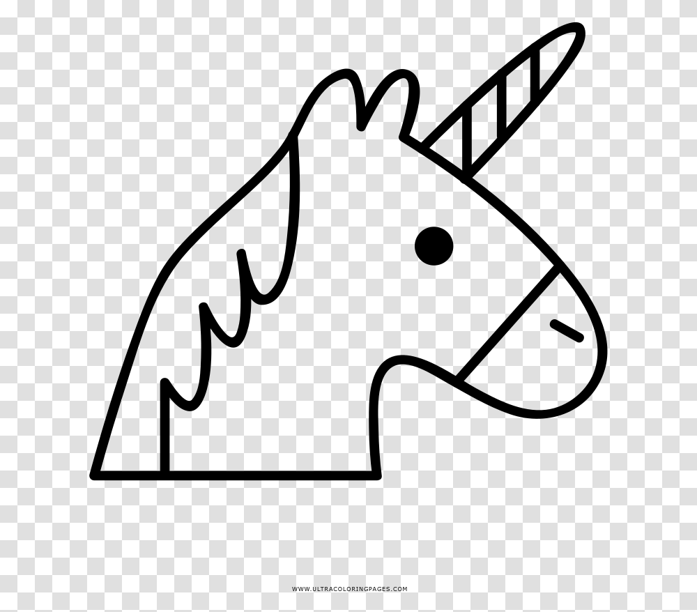 Unicorn Coloring, Gray, World Of Warcraft Transparent Png