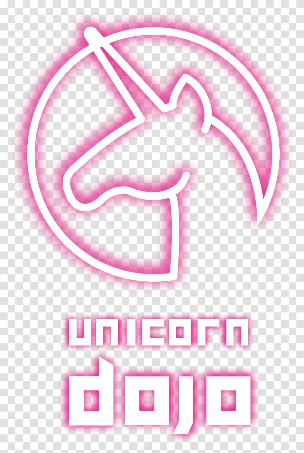 Unicorn Dojo Graphic Design, Light, Neon, Heart Transparent Png