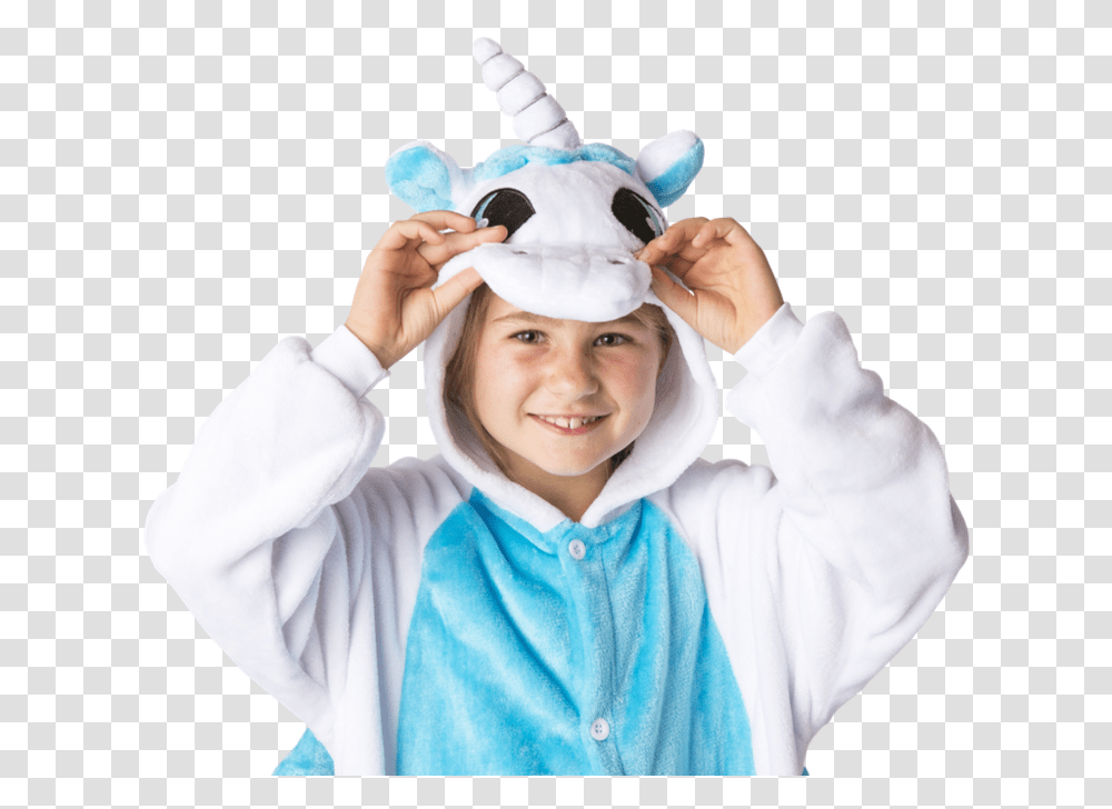 Unicorn Ears Costume Hat, Person, Long Sleeve, Face Transparent Png