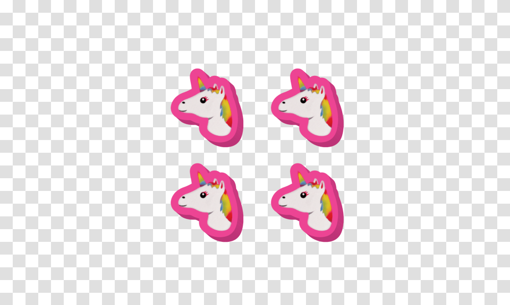 Unicorn Emoji Mini Eraser Pink Possum, Heart, Cat, Pet, Mammal Transparent Png