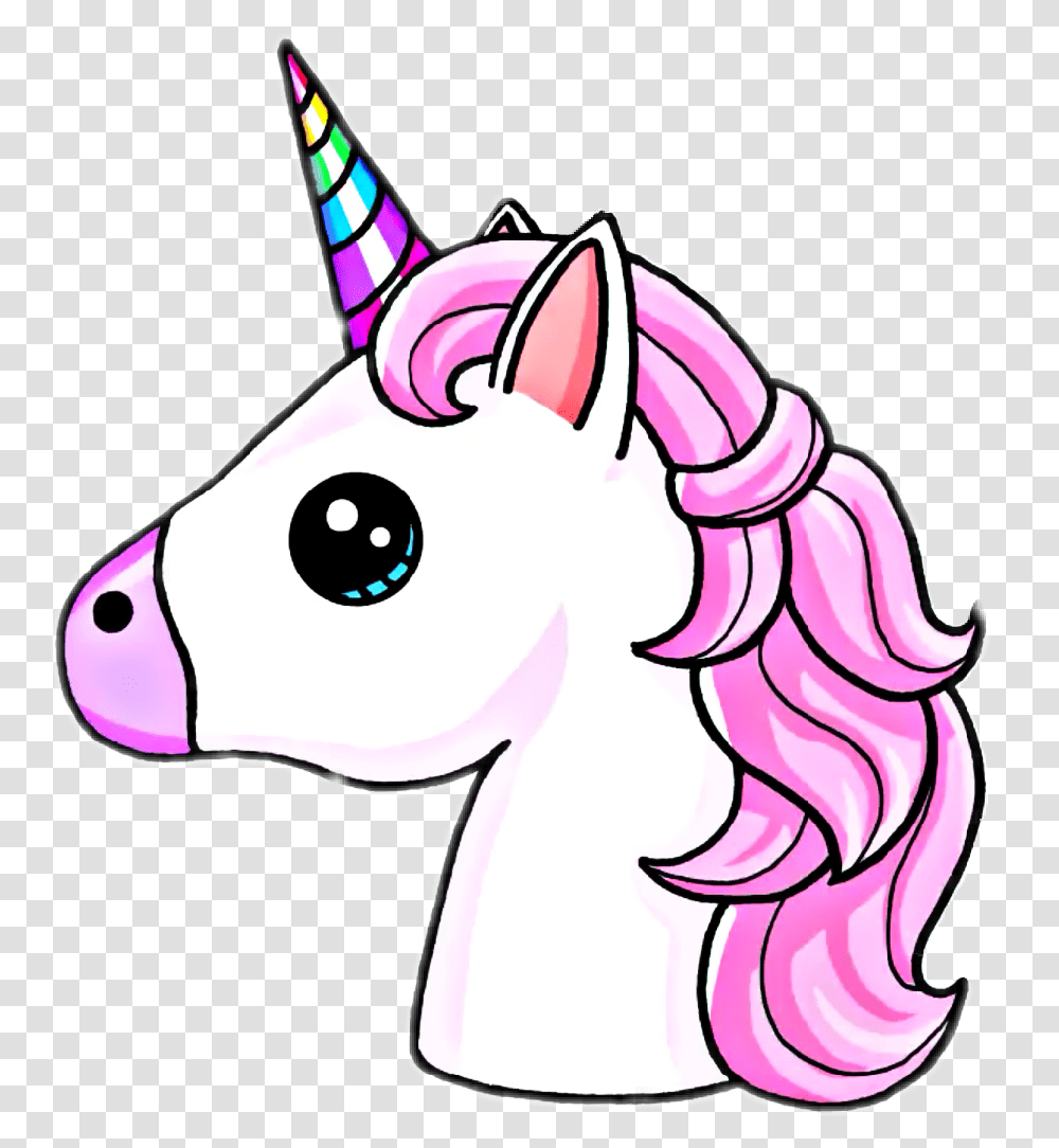 Unicorn Face Clipart Easy Unicorn Drawing, Mammal, Animal Transparent Png