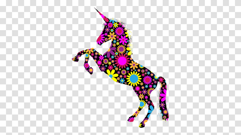 Unicorn Free Clipart, Ornament, Pattern, Fractal Transparent Png