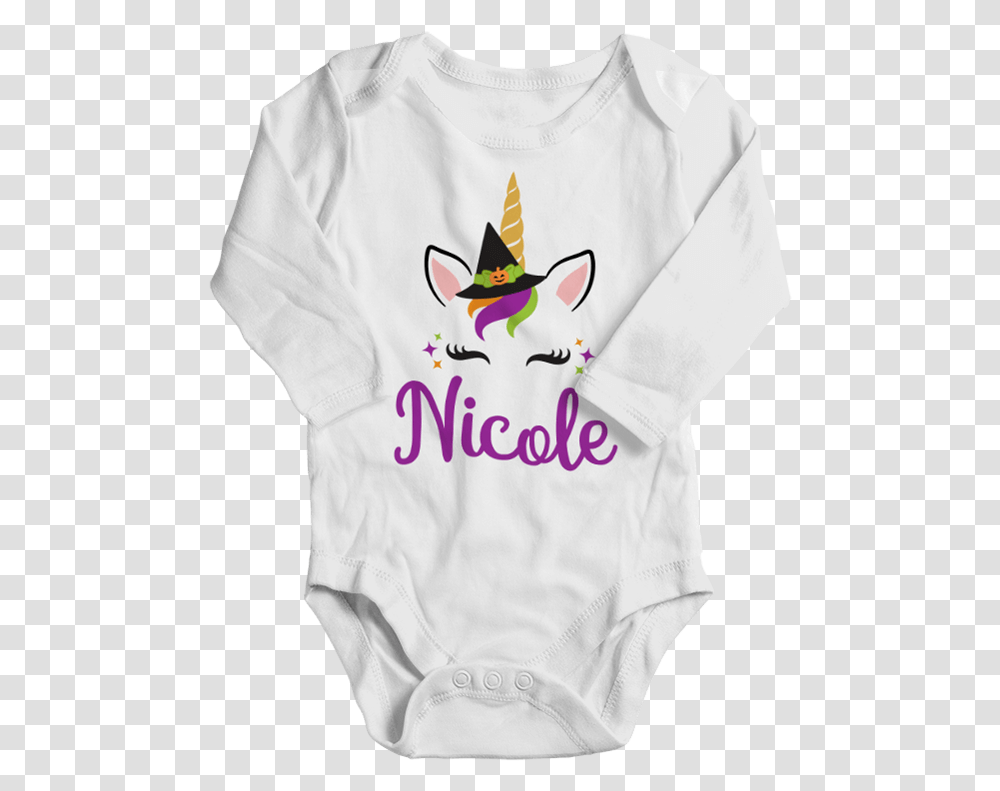 Unicorn Halloween Personalized Sleeve, Apparel, Long Sleeve, Sweater Transparent Png