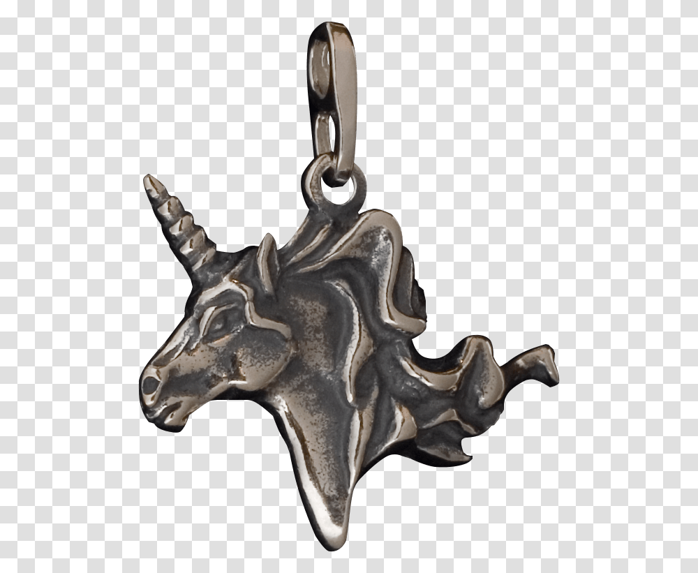 Unicorn Head Pendant Pendant, Antelope, Wildlife, Mammal, Animal Transparent Png