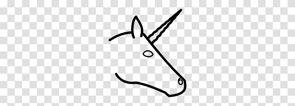 Unicorn Head Profile Clip Art, Bow, Triangle, Lawn Mower, Tool Transparent Png