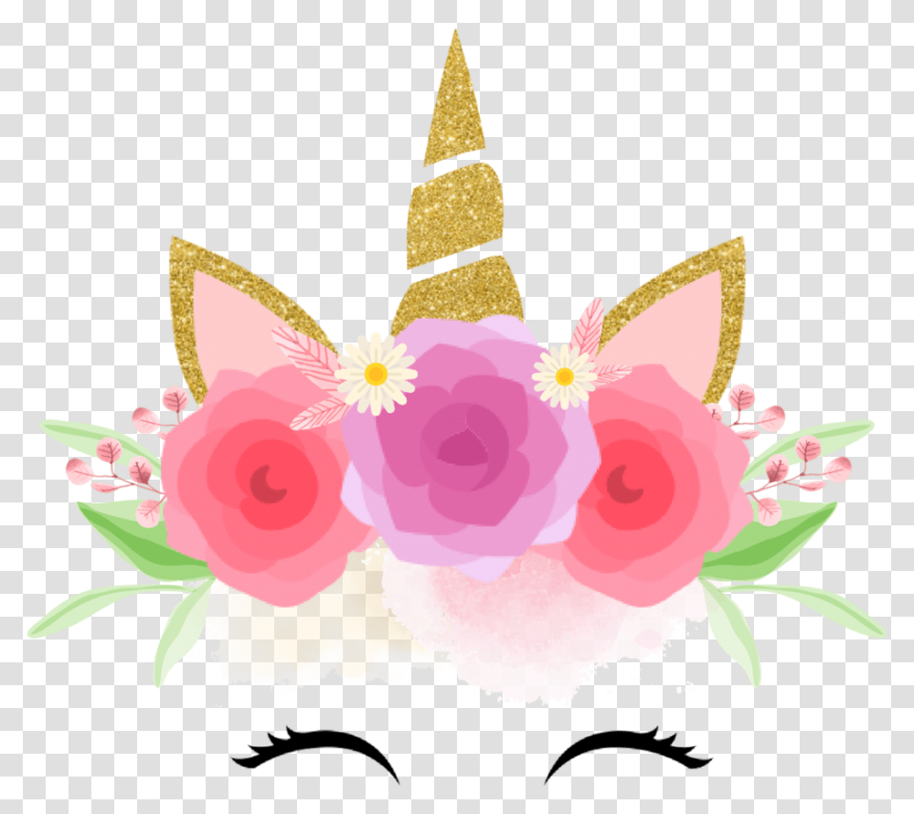 Unicorn Head, Rose, Flower, Plant, Blossom Transparent Png