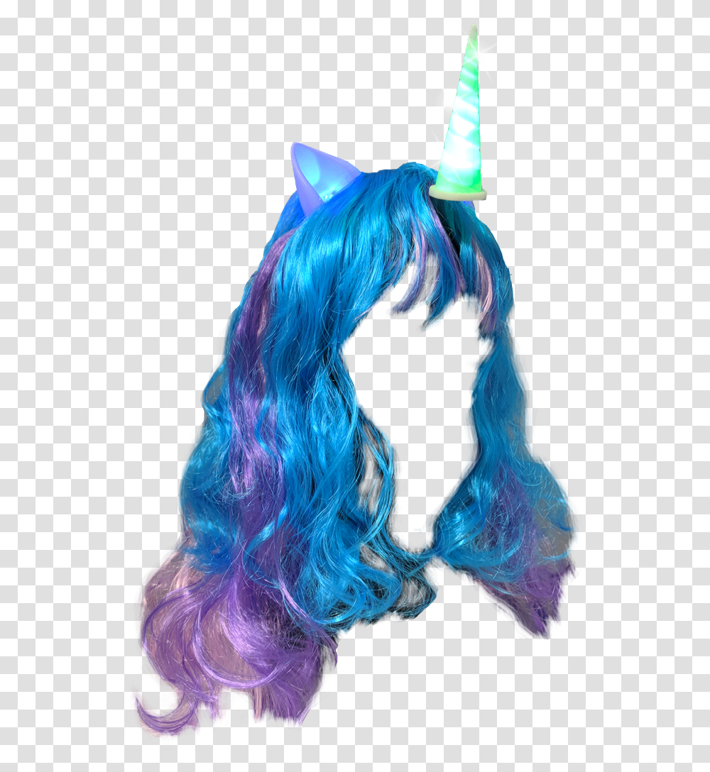 Unicorn Headband With Hair, Wig, Dye Transparent Png