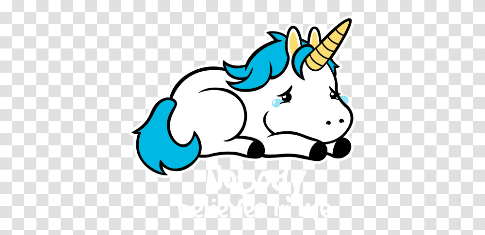 Unicorn Image Sad Unicorn, Label, Stencil Transparent Png