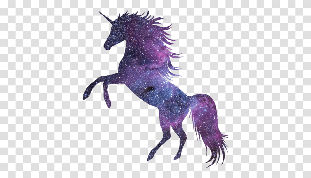 Unicorn In Space Background Greeting Card Background Unicorn, Mammal, Animal, Horse, Person Transparent Png