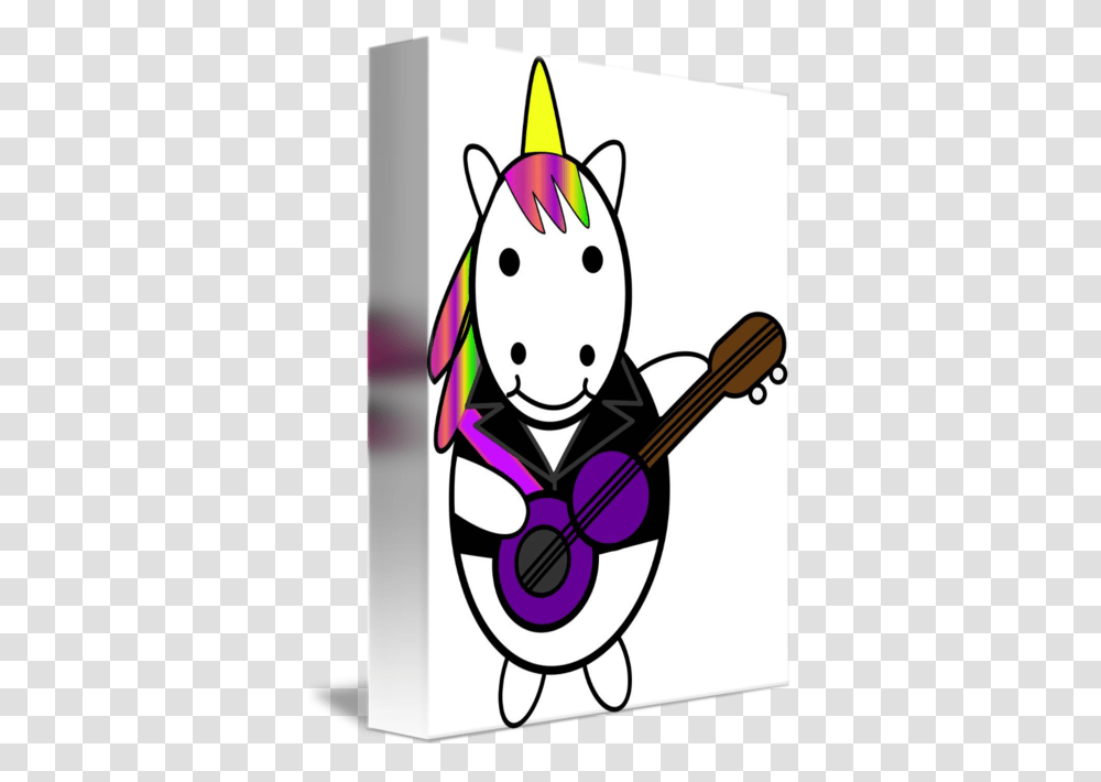 Unicorn Kawaii Punk Guitarist, Doodle, Drawing Transparent Png