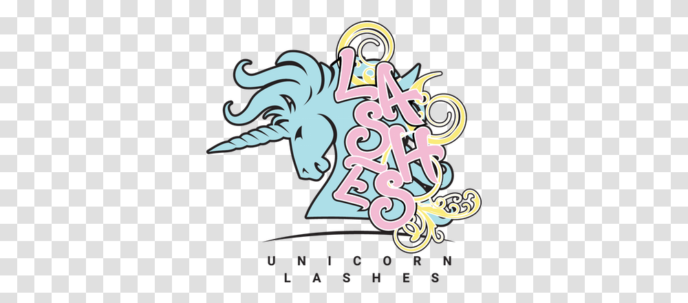 Unicorn Lashes Logo, Label, Alphabet Transparent Png