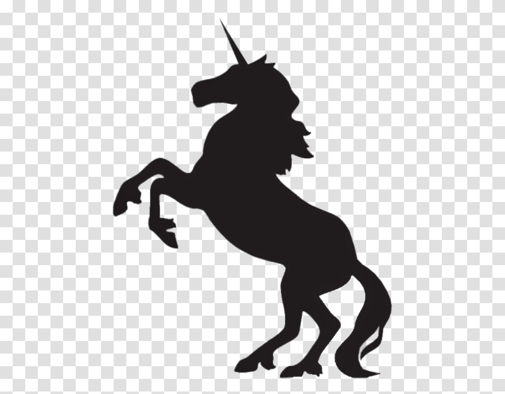 Unicorn, Mammal, Animal, Silhouette, Horse Transparent Png