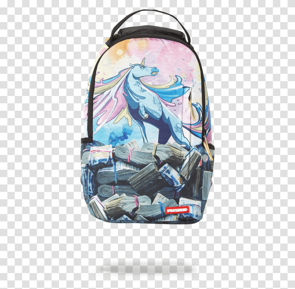 Unicorn Money Rolls Backpack Sprayground Backpacks, Sea, Outdoors, Water, Nature Transparent Png