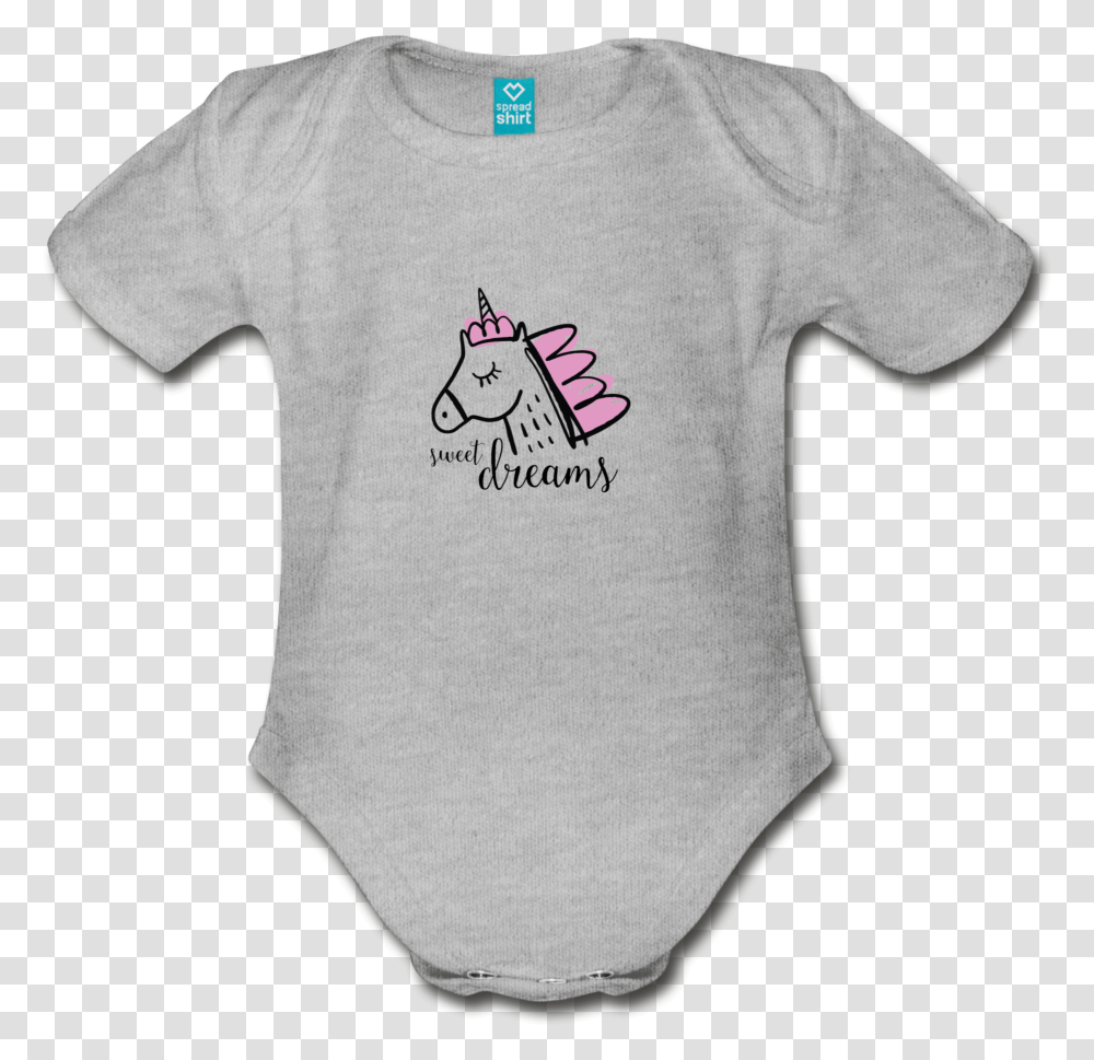 Unicorn Organic Short Sleeve Baby Bodysuit Infant Bodysuit, Apparel, T-Shirt Transparent Png