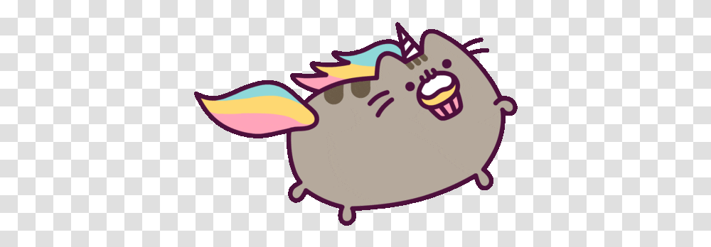 Unicorn Pusheen Cat Gif, Pig, Mammal, Animal, Piggy Bank Transparent Png