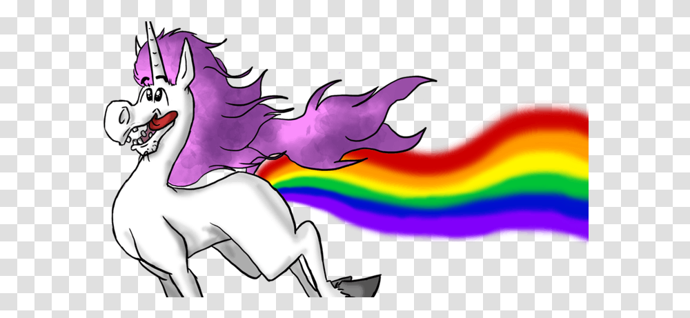 Unicorn Rainbow Coming Out, Outdoors, Nature Transparent Png