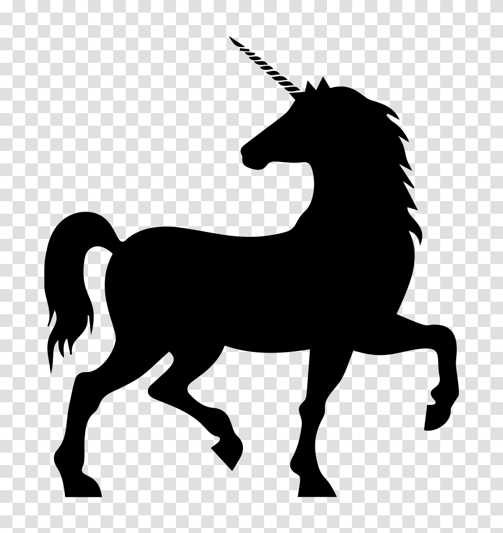 Unicorn Silhouette Clip Art, Gray, World Of Warcraft Transparent Png