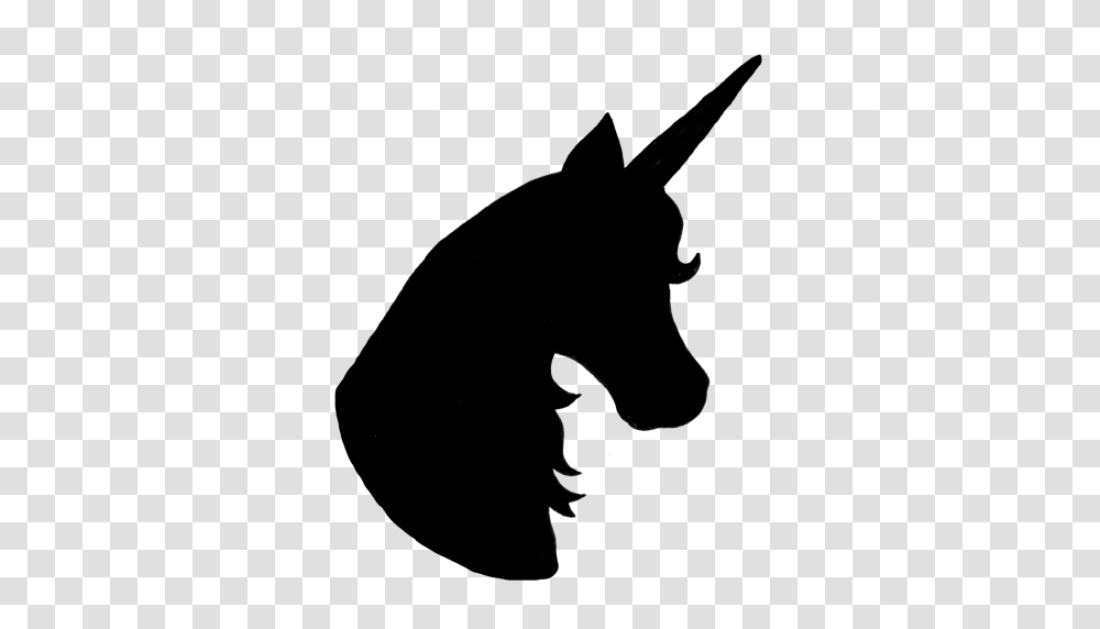 Unicorn Silhouette Unicorn Silhouette Head, Bow, Pet, Animal, Cat Transparent Png
