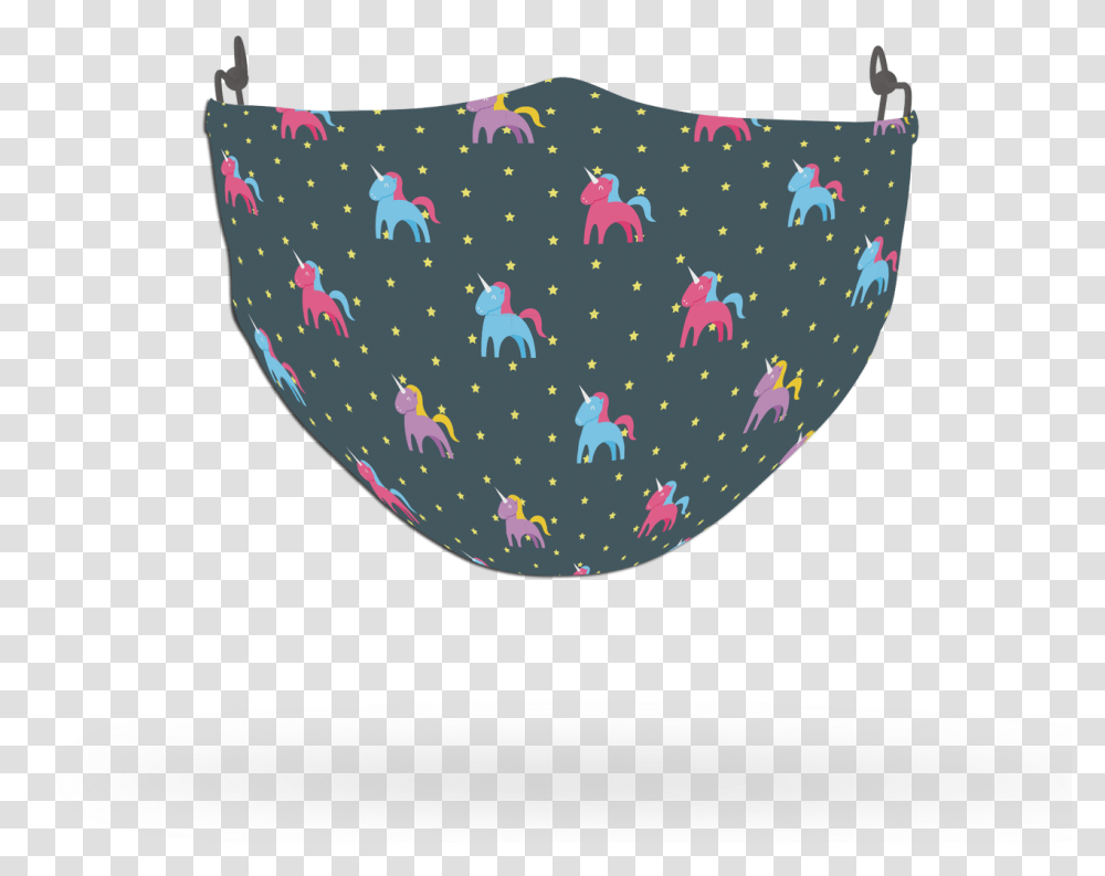 Unicorn Stars Pattern Face Covering Print 12 Girly, Rug, Paper Transparent Png