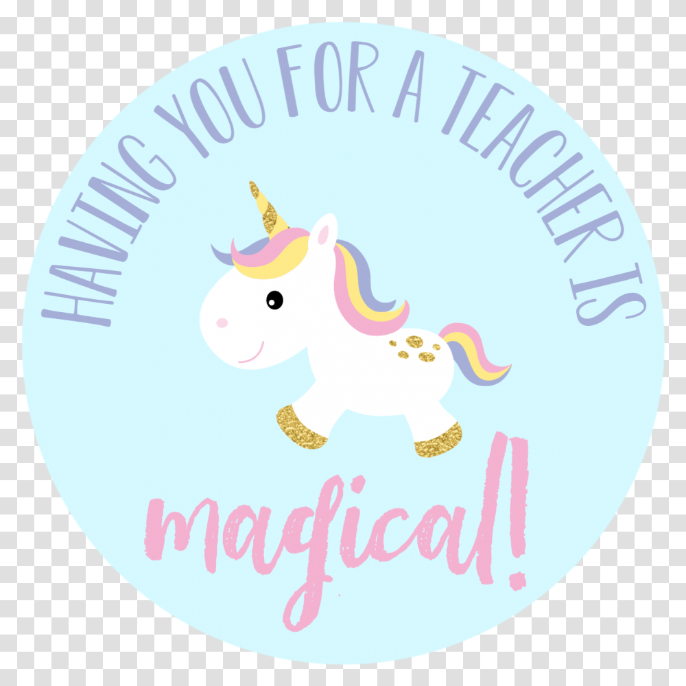 Unicorn Teacher Gift Tags Unicorn Birthday Gift Tags, Number, Logo Transparent Png