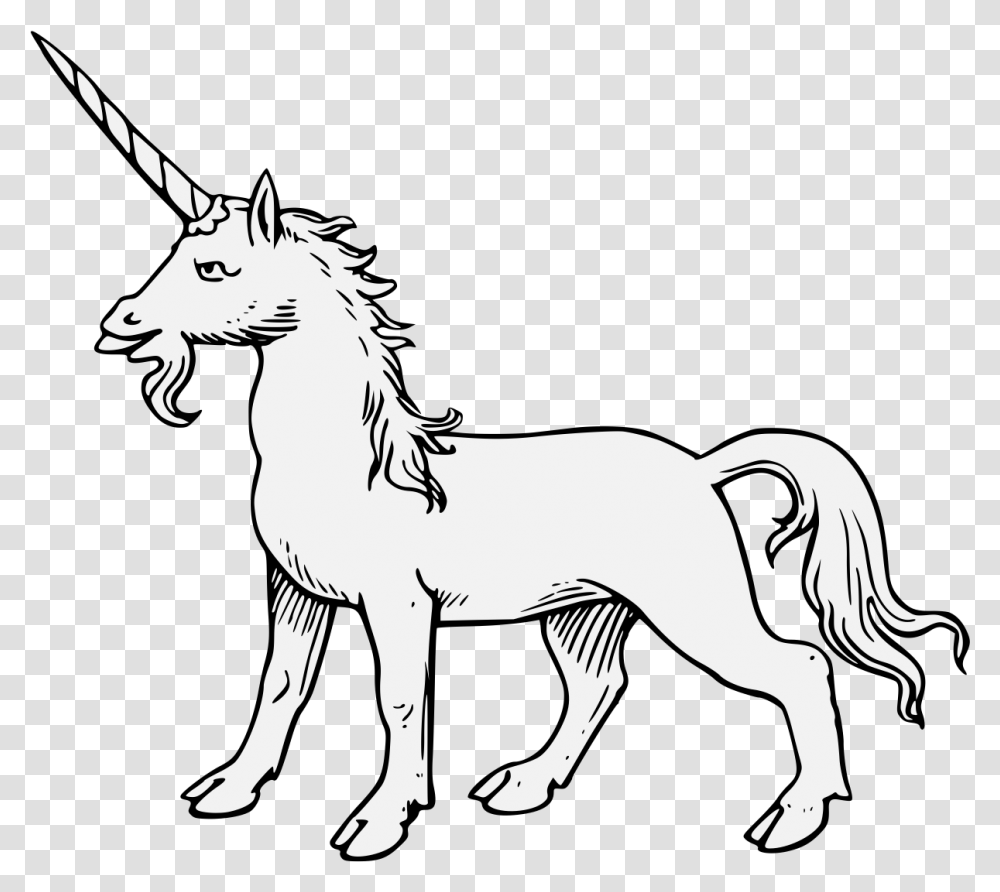 Unicorn Traceable Heraldic Art Line Art, Horse, Mammal, Animal, Foal Transparent Png