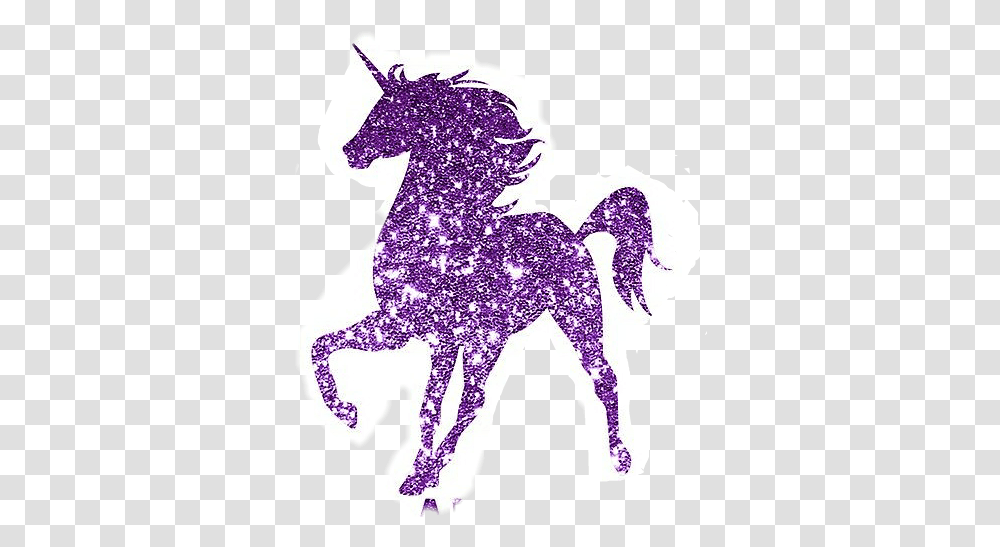 Unicorn Unicorns Glitter Purple White Glitter Unicorn, Art, Person, Graphics, Light Transparent Png