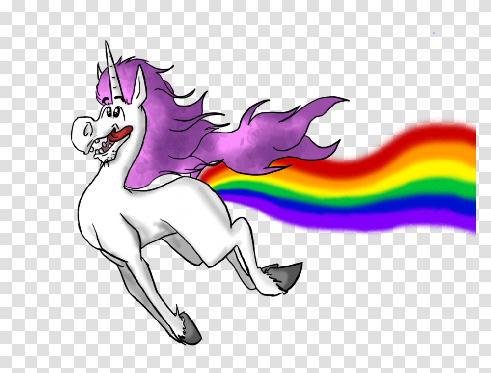 Unicorn With Rainbow Best Of Mane Supershape, Horse, Mammal, Animal Transparent Png