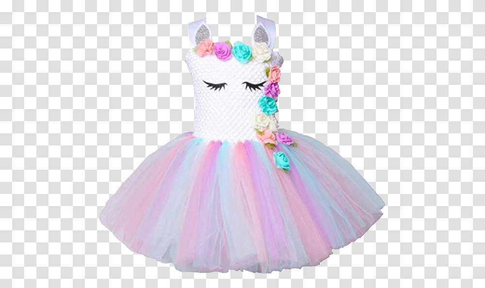 Unicorndress Unicorn Girlsdress Dress Tutu Skirt Party City Girls Unicorn Costume, Apparel, Wedding Cake, Food Transparent Png