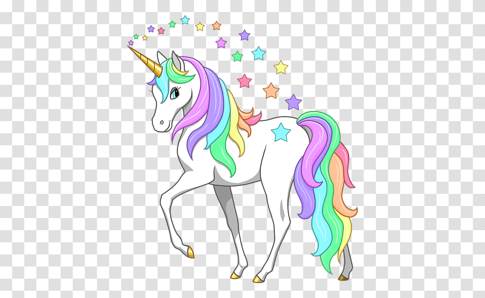 Unicorns Star Clipart Unicorn On Cloud, Graphics, Horse, Mammal, Animal Transparent Png