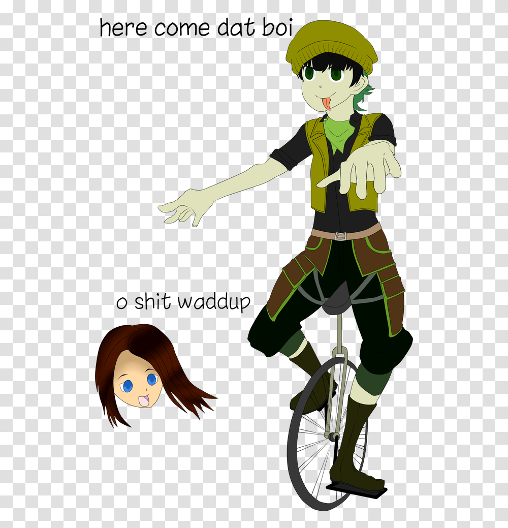 Unicycle Dat Boi, Wheel, Bicycle, Person, Bird Transparent Png