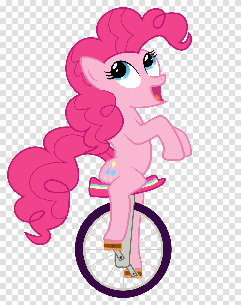 Unicycle Pinkie, Wheel Transparent Png